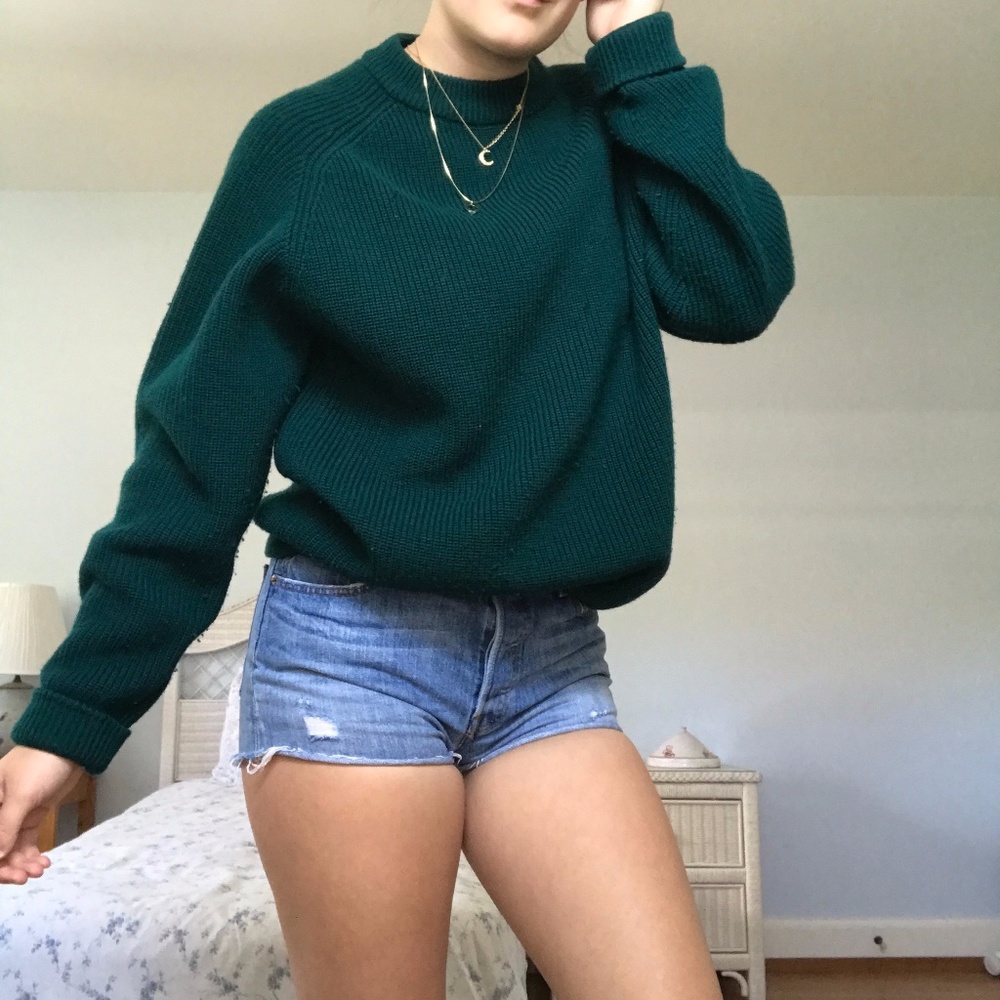 Vintage L.L. Bean Green Sweater